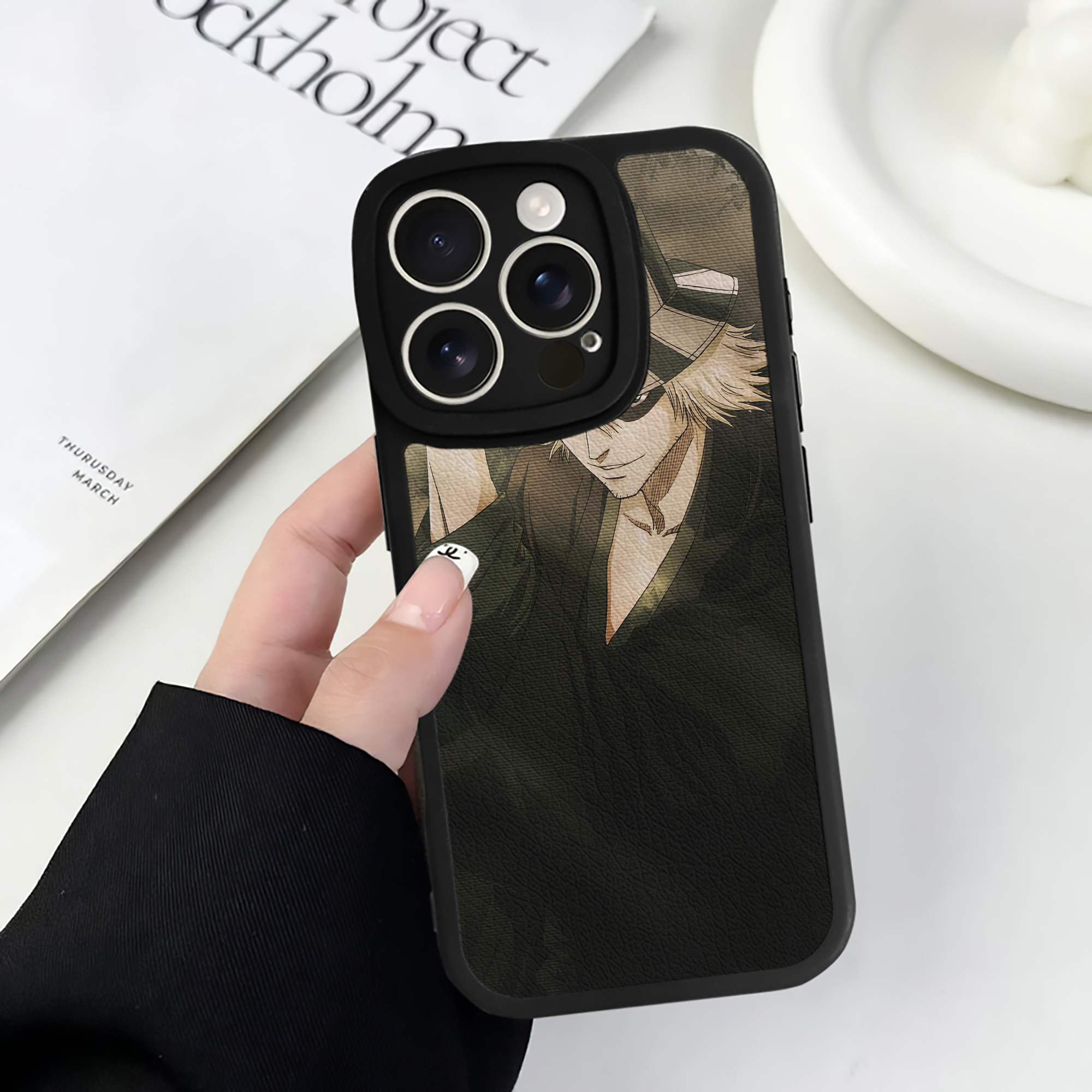 （画像用） ブリーチ BLEACH 【iPhone 16シリーズ対応】シリコンスマホケース（レザー調） 材質：シリコン